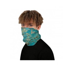 Balaclavas Bandana Face Mask Neck Gaiter- Dust Wind UV Protection Vivid 3D Mouth Cover for Women Men - Plum Flower - CT19875A...