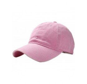 Baseball Caps Unisex Fashion Solid Adjustable Breathable Baseball Cap Sun Hats Baseball Caps - Light Pink - CF18TZQCGO9 $17.12