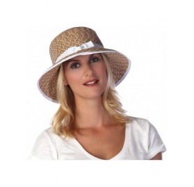 Sun Hats Women's Pitch Perfect Straw Sun Hat- Rated UPF 50+ for Max Sun Protection - White Tweed - CI11R4EYM2J $38.31