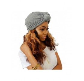 Skullies & Beanies Women's Autumn Winter Knotted Hat Wrap Cap India's Hat Turban Headwear - CV18LX3947S $18.37
