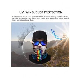 Balaclavas Cool Tube Face Mask- Rave Neck Gaiter- Scarf- Bandana- Summer Balaclava for Dust Wind UV Protection - Sfa - CL1985...