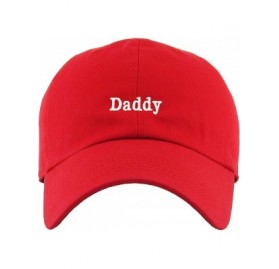 Skullies & Beanies Good Vibes Only Heart Breaker Daddy Dad Hat Baseball Cap Polo Style Adjustable Cotton - (8.2) Red Daddy Cl...