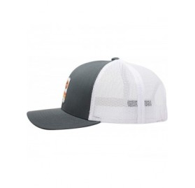 Baseball Caps Trucker Hat - Palm Waves Sunset - Graphitewhite/Orange - CE197CIE559 $29.81