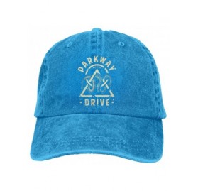 Baseball Caps Womens & Mens Unisex Design with Parkway Drive Logo Washed Hats Adjustable - Blue - CB19335KN3H $18.00