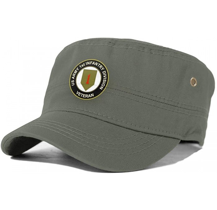 Cowboy Hats US Army Veteran 1st Infantry Division Man's Classics Cap Women's Fashion Hat Chapeau - Moss Green - CK18AK3R6Y9 $...
