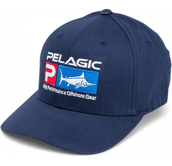 Baseball Caps Deluxe Logo Flexfit Hat - Navy - CL189LCKU7X $53.10