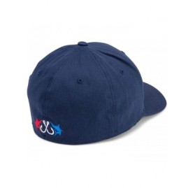 Baseball Caps Deluxe Logo Flexfit Hat - Navy - CL189LCKU7X $35.88