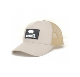 Baseball Caps Atoll Baseball Cap Trucker Hat - 7 Hole Snapback Adjustable Breathable Hat - Atoll Desert Khaki - CN193998W7L $...