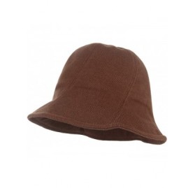Berets Women Fashion Bucket Cloche Hat Twill Corduroy Fisherman Hat Packable Casual Autumn Winter Hat - Brown - CS18AHZ63MA $...