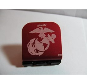 Baseball Caps Marine EGA Laser Etched Hat Clip Red - CX128O6CXY9 $13.48