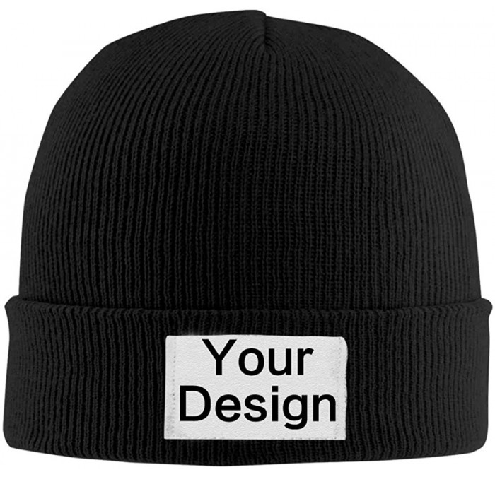 Skullies & Beanies Personalized Customized Beanie Watch Hat Skull Cap with Your Name Text- Unisex - 5 Balck - CD1868ZG37S $22.34