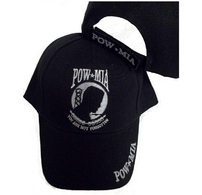 Baseball Caps POW MIA Embroidered HAT Prisoner of War Missing in Action Ball Cap - CO113QGF5HP $19.32