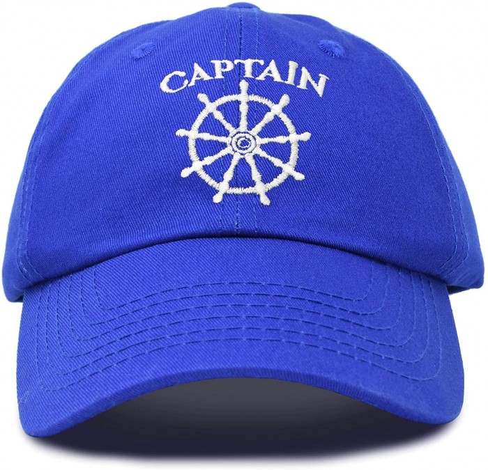 Baseball Caps Captain Hat Sailing Baseball Cap Navy Gift Boating Men Women - Royal Blue - CQ18WEWHC67 $22.95