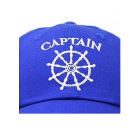 Baseball Caps Captain Hat Sailing Baseball Cap Navy Gift Boating Men Women - Royal Blue - CQ18WEWHC67 $10.85