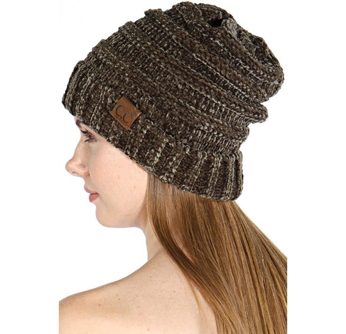 Skullies & Beanies Hand Knit Beanie Cap for Women- Soft Handmade Handknit Thick Cable Hat - N.olive 50 - CA18QOLXT35 $10.31