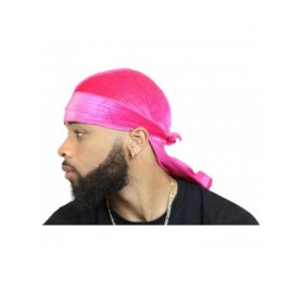 Baseball Caps Velvet Durag 360 Waves Extra Long Straps for Men - Pink - C21923A3RXX $18.36