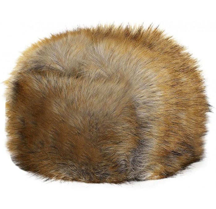 Bomber Hats Men Faux Fur Trapper Hat Winter Warm Ushanka Russian Trooper Hat Hunting Hat - Women Grass Yellow - CY18ASID0TE $...