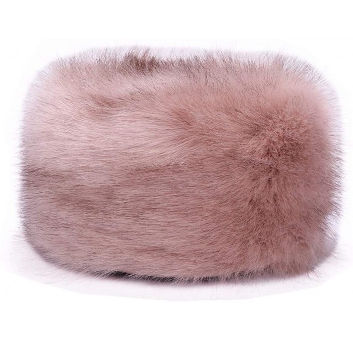 Bomber Hats Women Men Winter Fur Cossack Cap Thick Russian Hat Warm Soft Earmuff - H1-pink - C618HY0409E $31.48