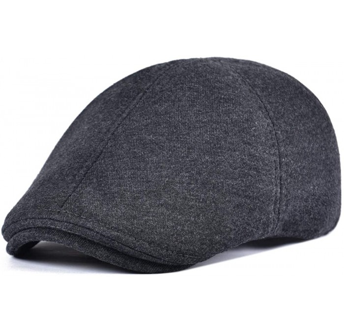Newsboy Caps Men's Cotton Flat Ivy Gatsby Newsboy Driving Hat Cap - Style3-dark Grey - CX18G6HNNLZ $20.79