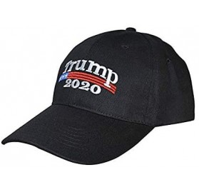 Baseball Caps Cotton Baseball Cap Make America Great Again Trump Hat Adjustable - Trump 2020 Black - CH18L3Y64CD $12.37