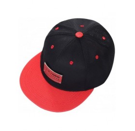 Baseball Caps Unisex Fashion Print Snapback Hat Adjustable Flat Bill Baseball Cap - (New York) Black - CH18D2W6SLU $9.69
