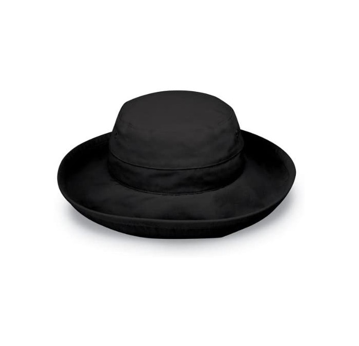 Sun Hats Women's Casual Traveler Sun Hat - UPF50- Broad Brim- Packable- Black - CG1190W47WN $71.97