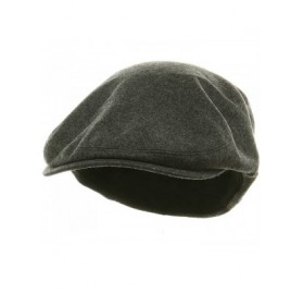 Newsboy Caps Big Size Elastic Wool Ivy Cap - Charcoal - C9113HAJPJ3 $32.05
