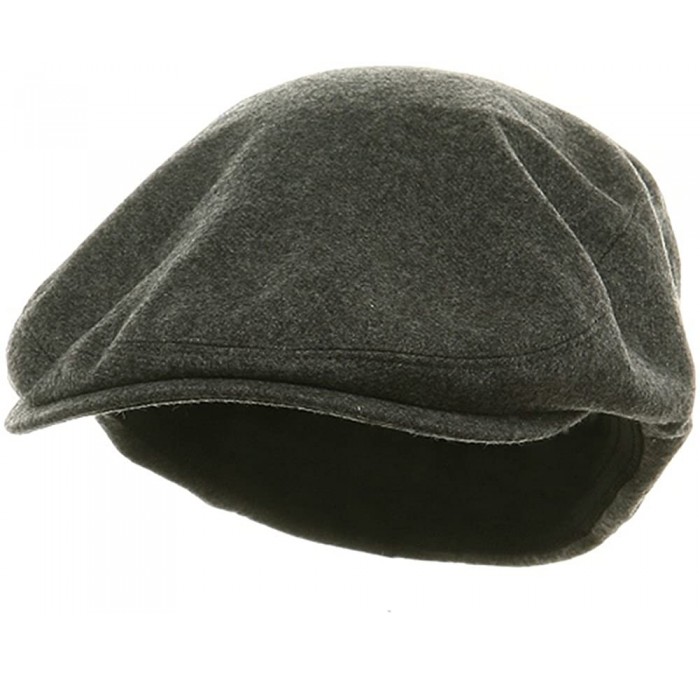 Newsboy Caps Big Size Elastic Wool Ivy Cap - Charcoal - C9113HAJPJ3 $72.31