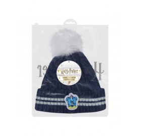 Skullies & Beanies Harry Potter Beanie Hat Knit Cap - Official - Pompom Ravenclaw - CI18CIMCHUD $8.81