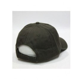 Baseball Caps Classic Solid Cotton Adjustable Dad Hat Baseball Cap - Dark Olive Green - CR12O3KJ5OD $9.26