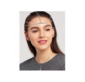 Headbands 4Pcs Headband Head Chain with Rhinestone and Beaded Tassel for Women and Girls - CC18UWZ4EI8 $12.57