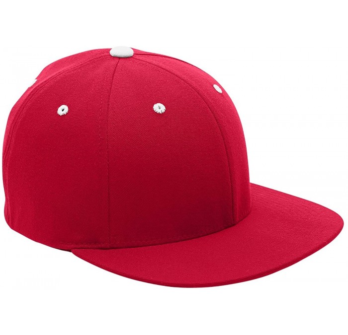 Baseball Caps Pro Performance Contrast Eyelets Cap (ATB101) - Red/White - CS11UCU0X9X $20.34