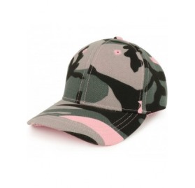 Baseball Caps Plain Infants Size Structured Adjustable Baseball Cap - Pink Camo - C51880O2L7R $13.44