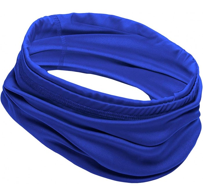 Headbands Cooling Gaiter Bandana Headband Scarf - Blue - CT183R6S440 $29.76