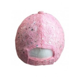 Baseball Caps Classic Lace Glitter Sequin Baseball Cap Hat Bling Bling - Light Pink - C412H0P8USN $18.98