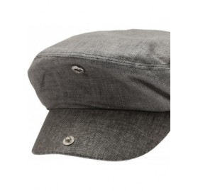 Newsboy Caps Men's Linen Flat Ivy Gatsby Summer Newsboy Hats - Grey - C212EGLRN4L $20.98