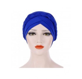 Skullies & Beanies Chemo Cancer Braid Turban Cap Ethnic Bohemia Twisted Hair Cover Wrap Turban Headwear - Coffee - CY18U93GGW...