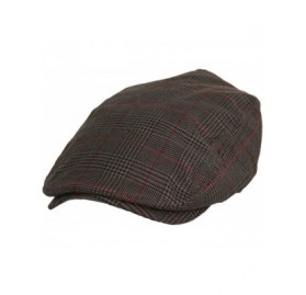 Newsboy Caps Plaid Pattern Ivy Driver Hunting Flat Newsboy Hat (Brown) - C411TRRMLAF $28.42
