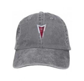 Skullies & Beanies Personalized Pontiac Auto Logo Fashion Hat Cap for Man Black - Gray - CB18SQSU8R8 $17.46