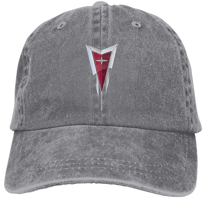 Skullies & Beanies Personalized Pontiac Auto Logo Fashion Hat Cap for Man Black - Gray - CB18SQSU8R8 $17.46