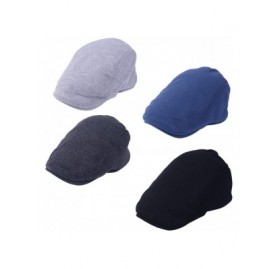 Newsboy Caps Newsboy Ivy Cap-Traditional Solid Cotton Herringbone Flat Hat for Women & Men & Boys & Girls - CE18NLUZOHX $11.25