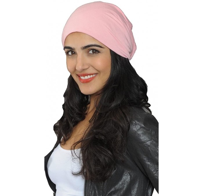 Skullies & Beanies Neon Color Slouchy Summer Beanie Hat - Light Pink - C0185QHQO60 $34.44