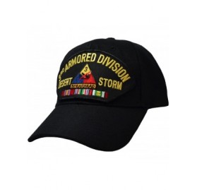 Baseball Caps 3rd Armored Division Desert Storm Cap Black - C31287V43J9 $29.41