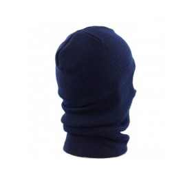 Skullies & Beanies Made in USA Unisex Thick and Long Face Ski Mask Winter Beanie - Navy - C812N0BCYXK $13.68