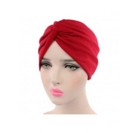 Skullies & Beanies Knotted Cotton Turban Hat Chemo Cap Headbands Muslim Turban for Women Hair Accessories - X3 - CU18RL2M5QE ...