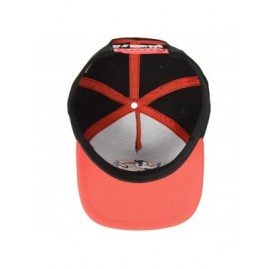 Baseball Caps Men's Embroidered Baseball Cap- Adjustable- Red- One Size - C412LX01UTR $15.37
