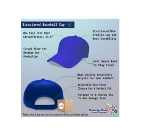 Baseball Caps Custom Baseball Cap Sport Scuba Diving Flag Embroidery Dad Hats for Men & Women - Royal Blue - CV18SEXM7TT $18.85