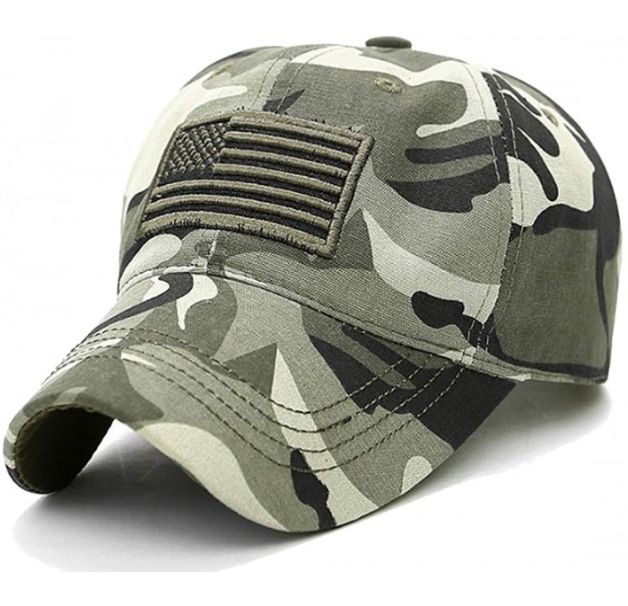 Baseball Caps Men's USA American Flag Baseball Cap Embroidered Polo Style Military Army Hat - American Flag - Camo - CJ18L2U9...