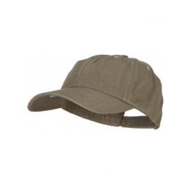 Baseball Caps Low Profile Dyed Cotton Twill Cap - Olive - CQ112GBY79X $9.72
