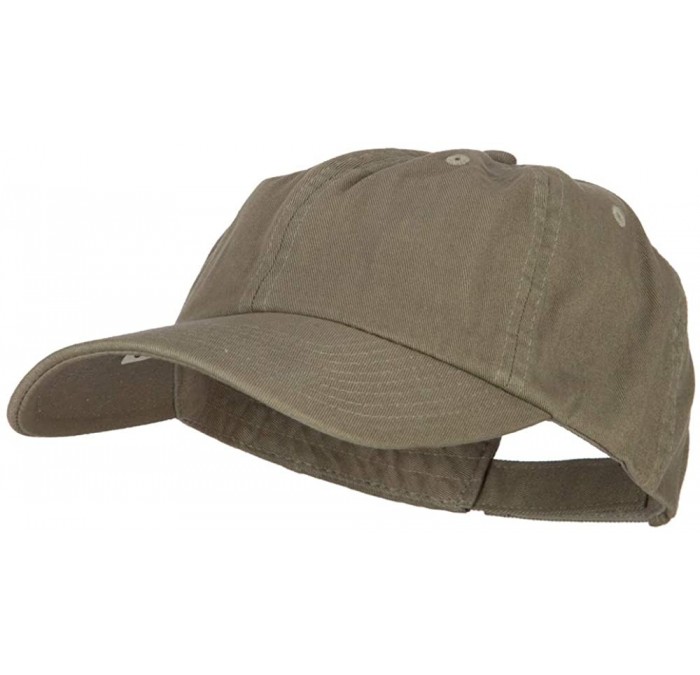 Baseball Caps Low Profile Dyed Cotton Twill Cap - Olive - CQ112GBY79X $18.94